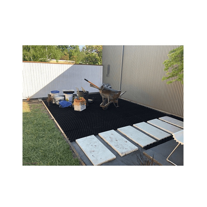 Решетка газонная Standartpark Hexarm пластиковая, черная (580х494х30 мм)