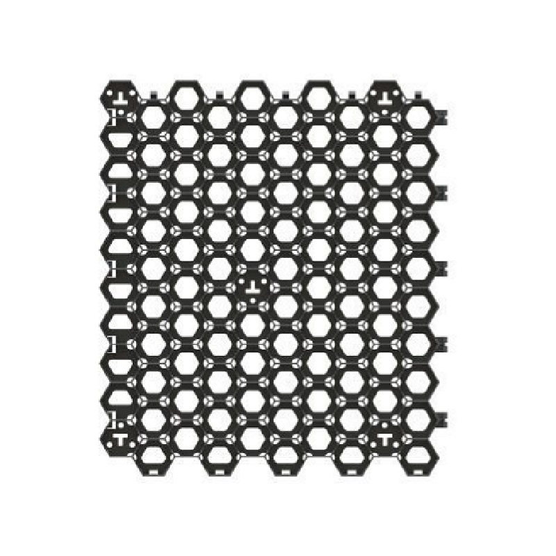 Решетка газонная Standartpark Hexarm пластиковая, черная (580х494х30 мм)