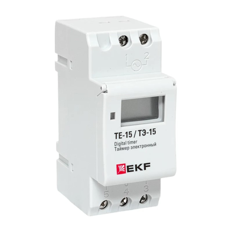 Таймер электронный на DIN-рейку ТЭ-15, 230В, 16А