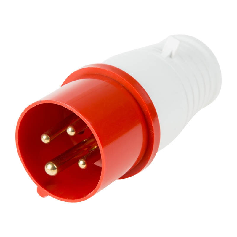 Вилка переносная 014, 3Р+РЕ, 16А, 380В, IP44