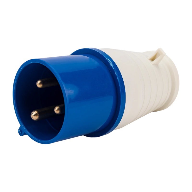 Вилка переносная 023, 2Р+РЕ, 32А, 230В, IP44