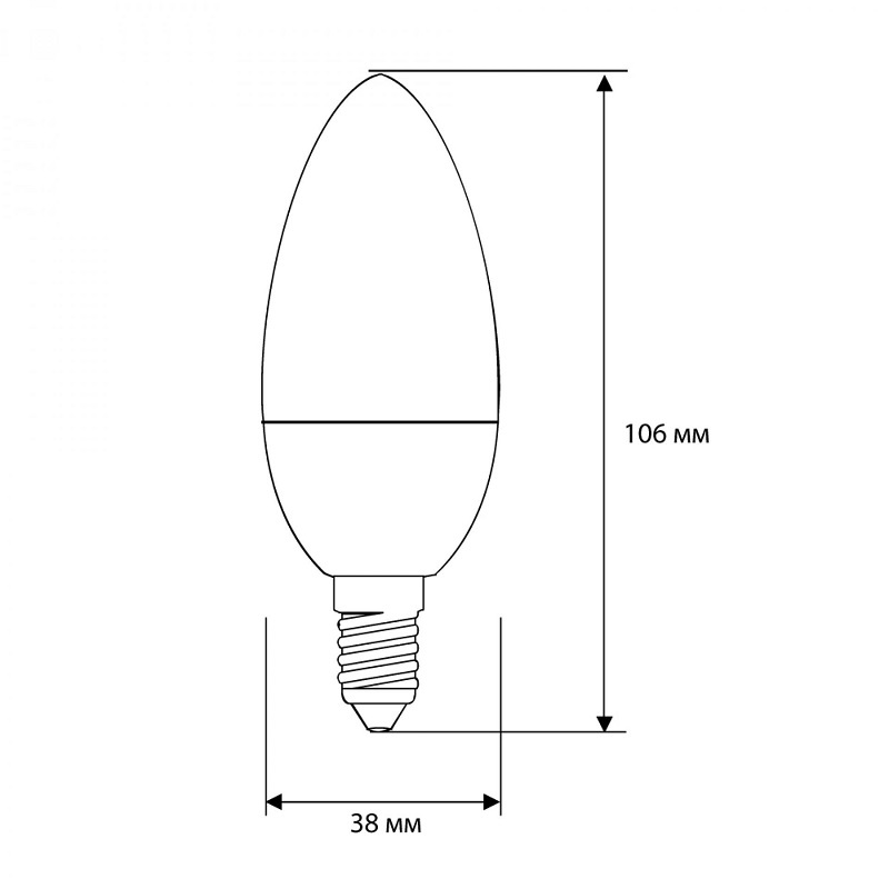 Лампа светодиодная Camelion LED E14, свеча, 7Вт, 230В, 4500К, нейтральный свет, 3 шт