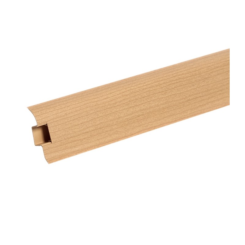 Плинтус Ideal Комфорт 241, с кабель-каналом, вишня, 55 мм (2,2 м)