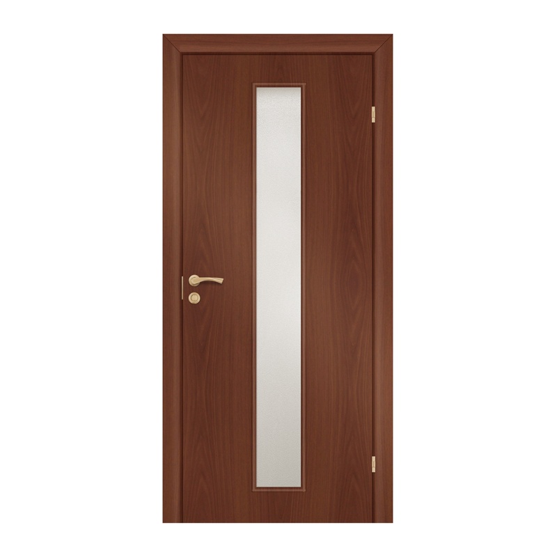 Полотно дверное Olovi, со cтеклом, итальянский орех, б/п, с/ф (L2 900х2000 мм)