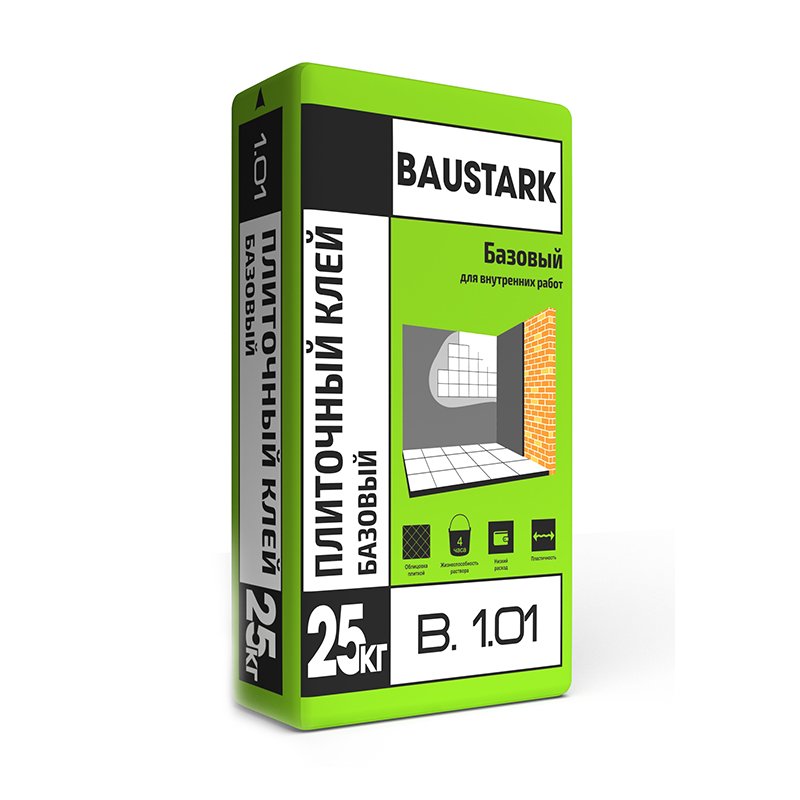 Клей для плитки Baustark Базовый (25 кг)