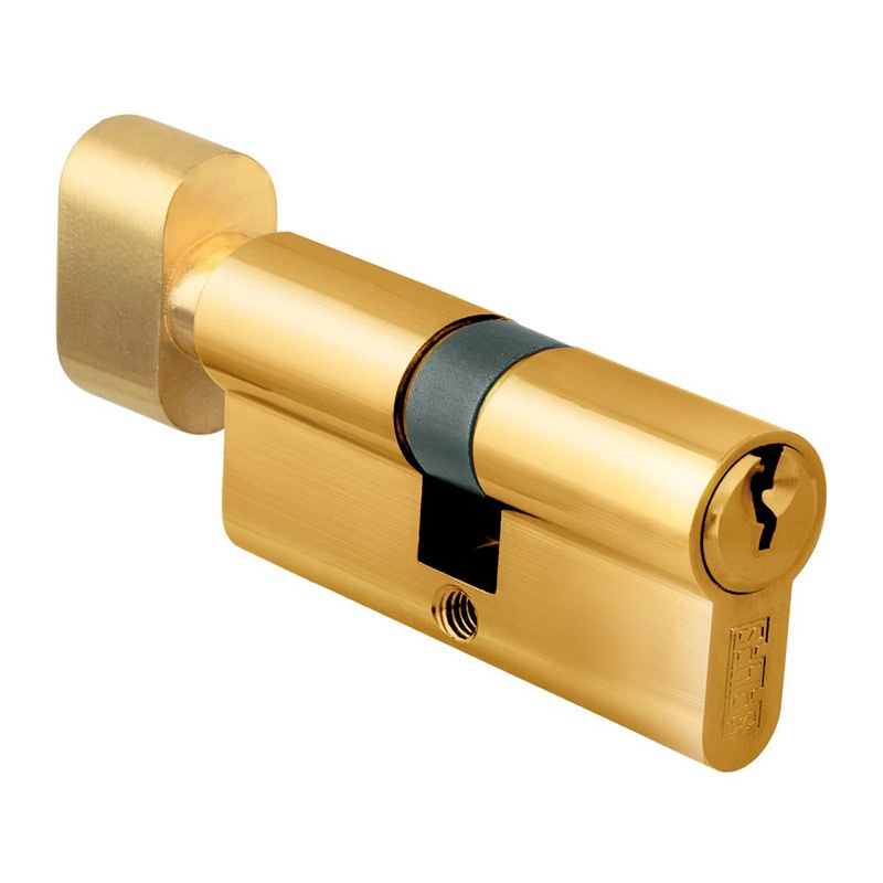 Цилиндр для замка ключ/завертка SCHLOSS 84004 (30/30) золото 60 мм (10/50)