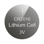 Элемент питания литиевый, тип CR2016, дисковый (табл.), 3 В, 80 мА*ч