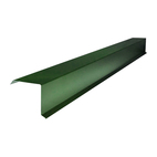 Планка торцевая для металлочерепицы, зеленый мох (RAL 6005), 2 м