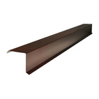 Планка торцевая для металлочерепицы, коричневый шоколад (RAL 8017), 2 м