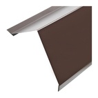 Планка карнизная для металлочерепицы, коричневый шоколад (RAL 8017), 2 м