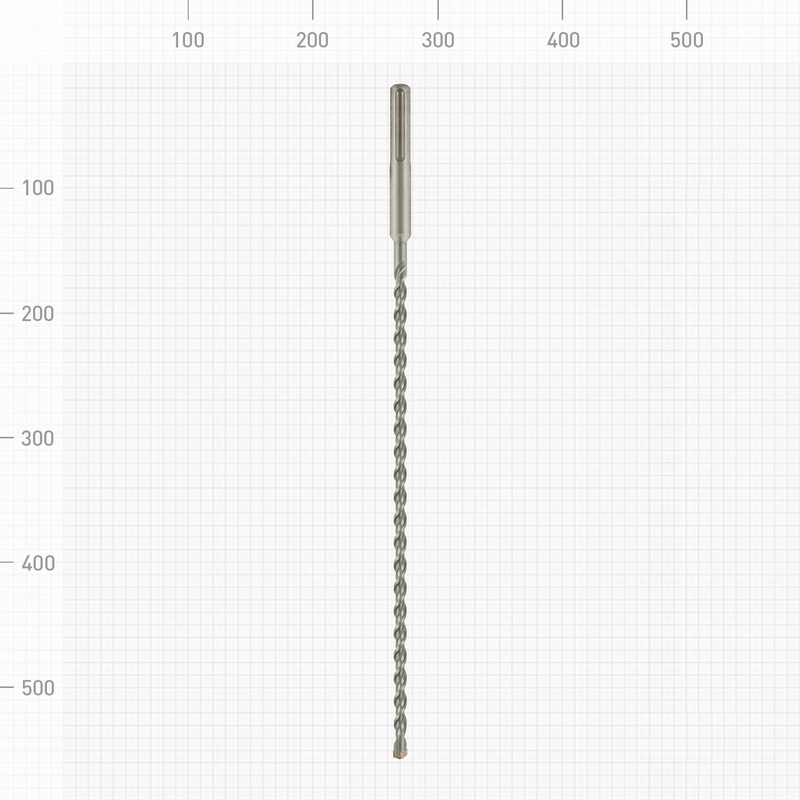 Бур Trigger 88002 SDS-Max (двойная спираль, 4 резца), 12х415/540 мм
