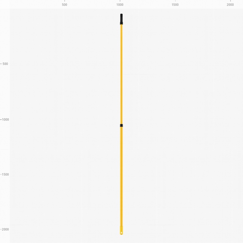 Удлинитель для валиков Biber 31901 телескопический 2 м
