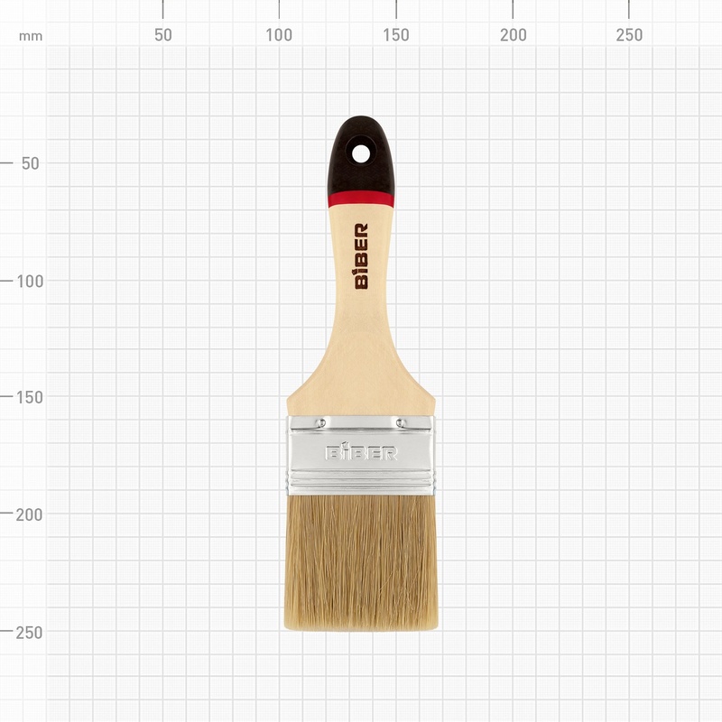 Кисть флейцевая Biber 31135 Суприм 63 мм