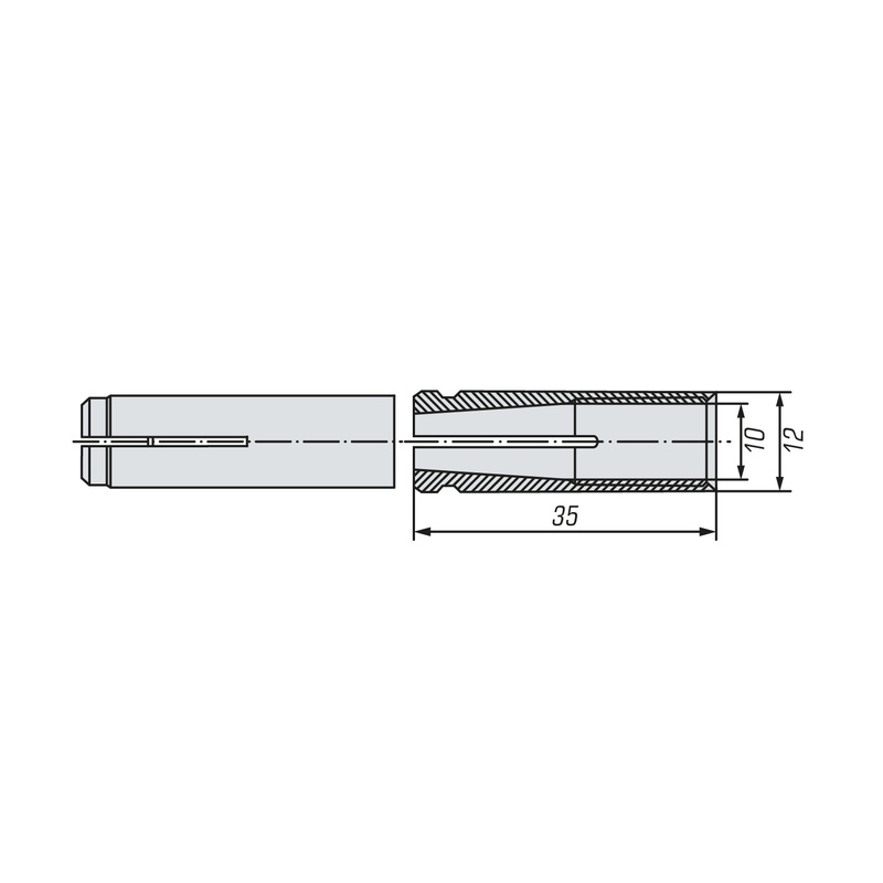 Анкер забивной SWFS М10 (50 шт)