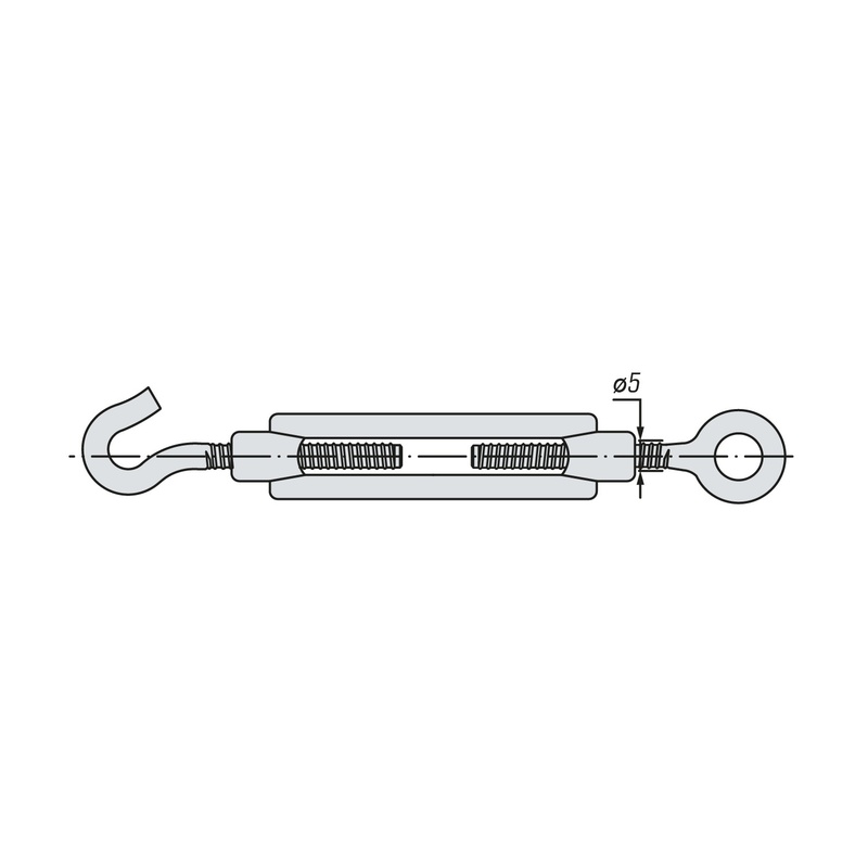 Талреп (крюк-кольцо) SWFS DIN1480 М5 (500 шт)