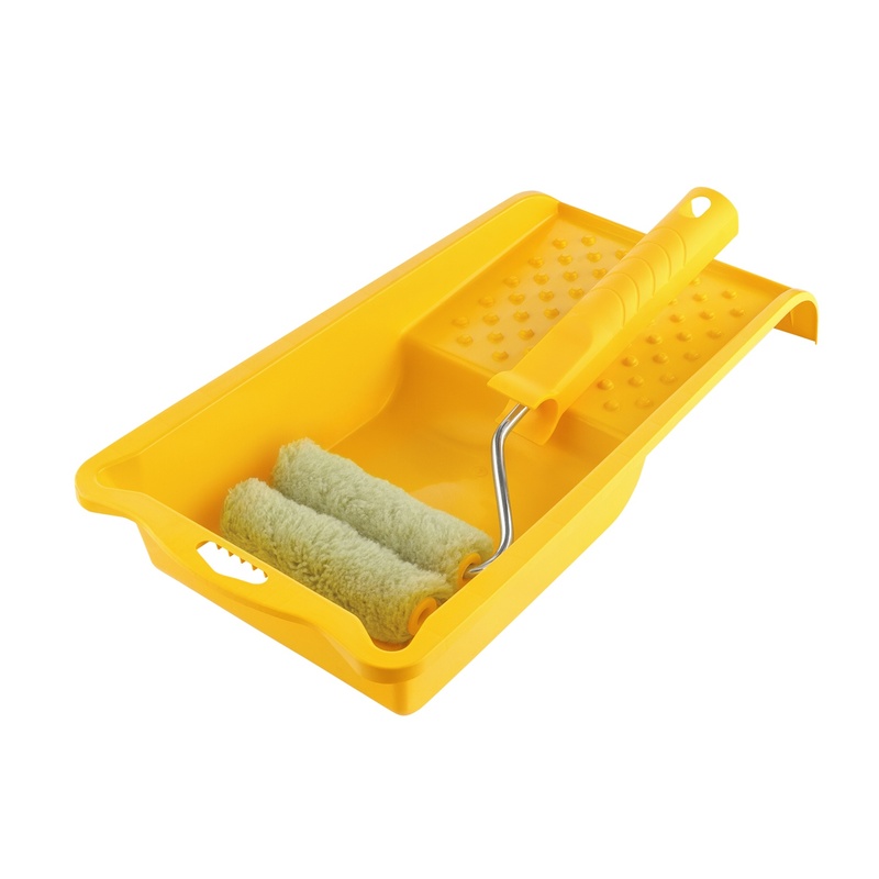 Набор малярный Biber 32802 (валики полиакрил 2 шт., бюгель, ванночка)