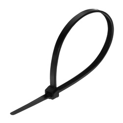 Хомут-стяжка Biber 122520 нейлоновый, черный, 2,5х200 мм (уп.100 шт.)