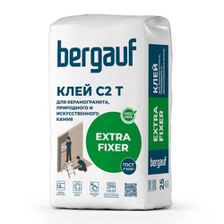 Клей для керамогранита и камня Bergauf Extra Fixer С2 Т (25кг)