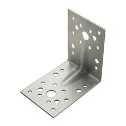 Уголок крепежный 50х90х55х2 мм, усиленный, оцинкованный