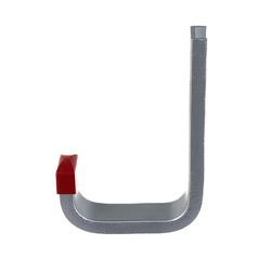 Крюк настенный, 110х145 мм, алюминий, серебро анод.