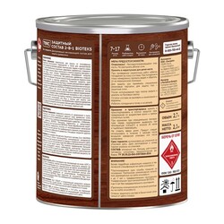 Антисептик Текс Bioteks состав 2в1 мореный дуб (2,7 л)