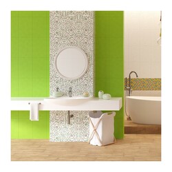 Плитка настенная Керамин Фреско 2, голубая, 400х275х7,5 мм