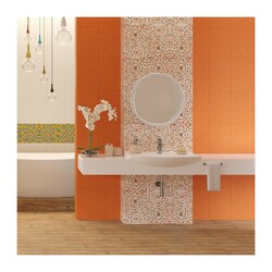 Плитка настенная Керамин Фреско 6, оранжевая, 400х275х7,5 мм