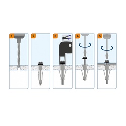 Анкер SORMAT MOLA 6/13 для тонких листов, металл (5 шт)