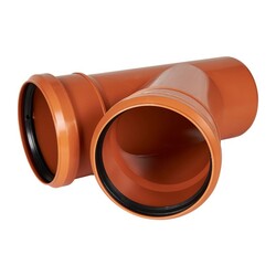 Тройник наружный Sinikon, d=110х110 мм, 45 градусов