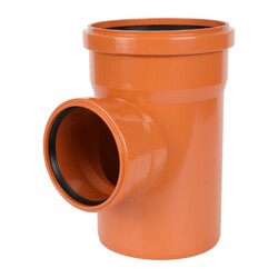 Тройник наружный Sinikon, d=160х110 мм, 87 градусов