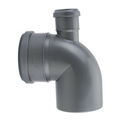 Отвод внутренний Sinikon с фронтальным патрубком (вых. вверх) d=110х50 мм