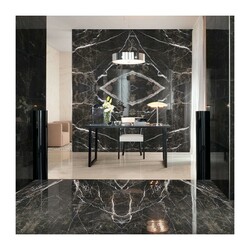 Керамогранит Axima Дакар, матовый ректификат черный, 600х600х10 мм