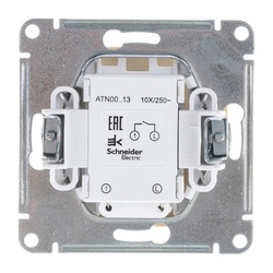 Выключатель с/у Atlasdesign ATN000213, 1 клавиша, с/инд, бежевый