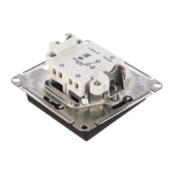 Переключатель с/у Atlasdesign ATN001061, 1 клавиша, б/инд, карбон