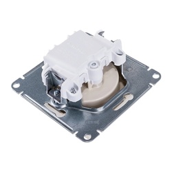 Розетка с/у Atlasdesign ATN000241, 1 гнездо, б/з, бежевая