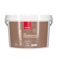 Лак для древесины Neomid Interior акриловый (2,5 л)