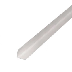 Угол отделочный из ПВХ, белый, 2700х30х30 мм