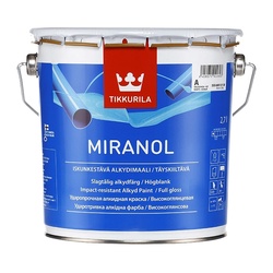 Краска алкидная Tikkurila/Tikkivala Miranol С тиксотропная глянцевая (2,7 л)