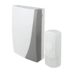 Звонок беспроводной, с кнопкой, батарейка 3х1,5В/АА, 36 мелодий, IP44