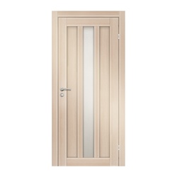 Полотно дверное OLOVI Колорадо1 экошпон Беленый Дуб 700х2000 мм со стеклом