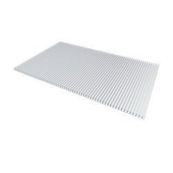 Поликарбонат сотовый прозрачный 4 мм 2100х6000 мм ЭКО