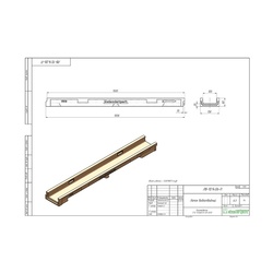 Лоток водоотводный Standartpark Basic DN100, 1000х138х60 мм, полимербетон 7010