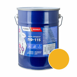 Эмаль Pufas Decoself ПФ-115 желтая (5 кг)
