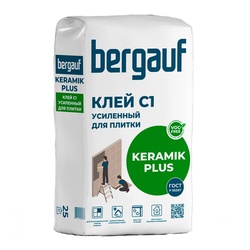 Клей для плитки Bergauf Keramik Plus, усиленный (25 кг)