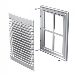 Решетка Vents 251х182 мм МВ126с, с москит. сеткой, пластик
