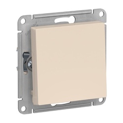Выключатель с/у Atlasdesign ATN000211, 1 клавиша, б/инд, бежевый