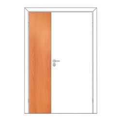 Полотно дверное ответка Olovi, глухое, миланский орех, б/п, с/ф (300х2000 мм)
