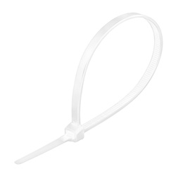 Хомут-стяжка Biber 112515 нейлоновый, белый, 2,5х150 мм (уп.100 шт.)