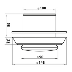 Анемостат НашВент А100ВРФ, d=100 мм