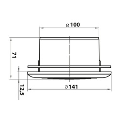 Диффузор потолочный НашВент МВ100ПФс
